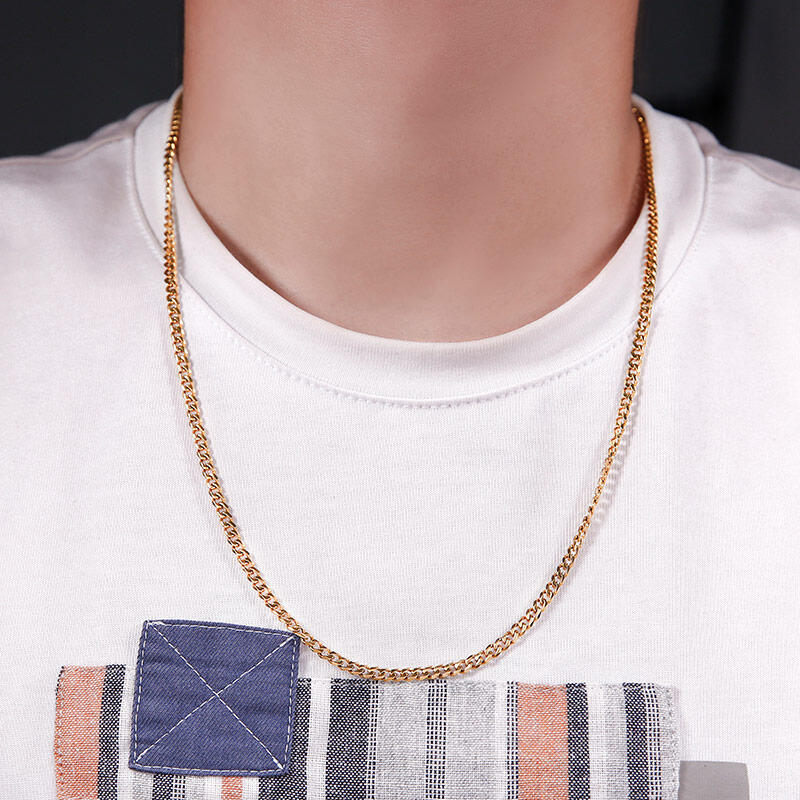 Jeulia Fashion Titanium Steel Men's Necklace