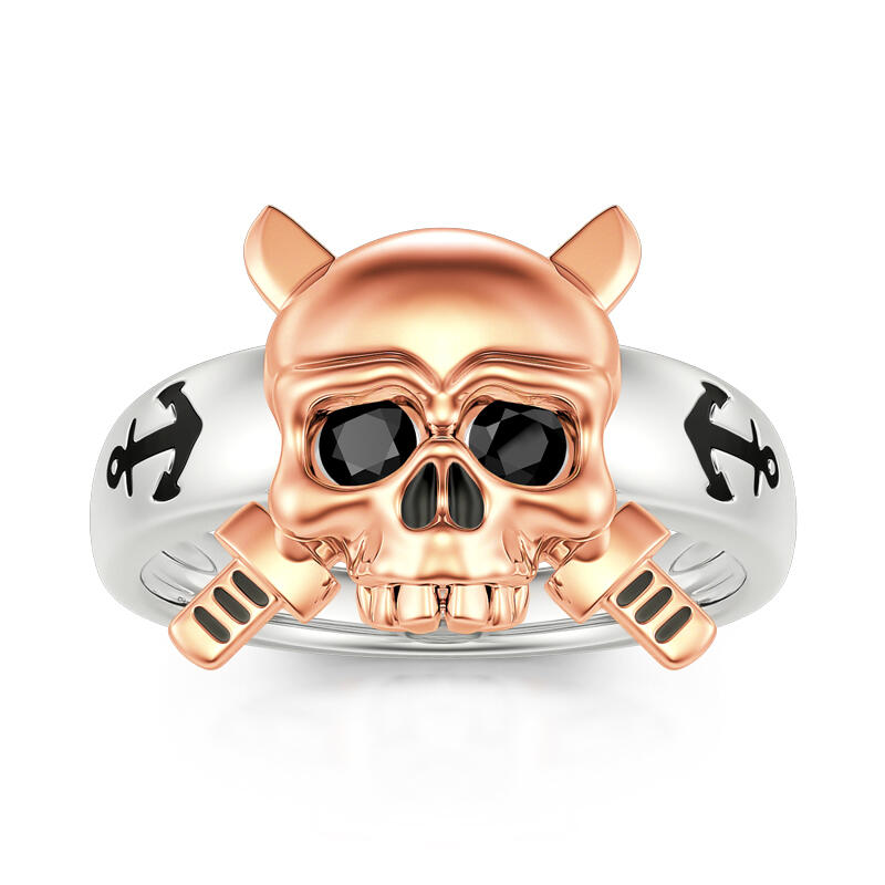 Jeulia "Immortal Spirit" Skull Knight Sterling Silver Jewelry Set