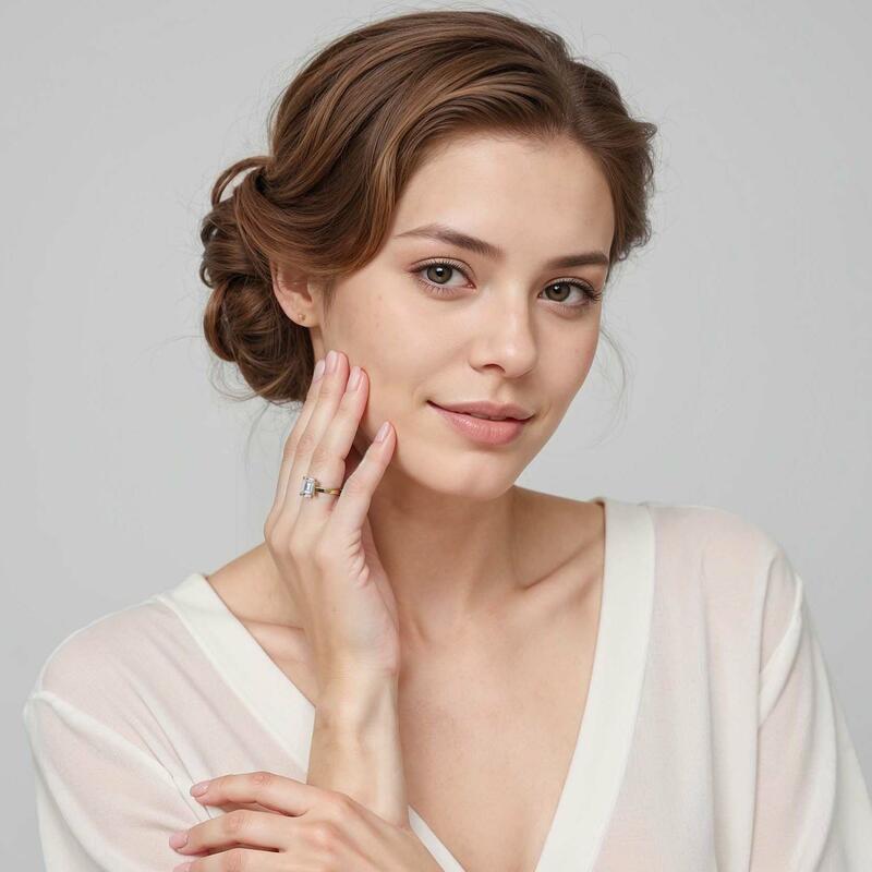 "Mein ganzes Sein" 2ct Smaragd-Schliff Solitärring