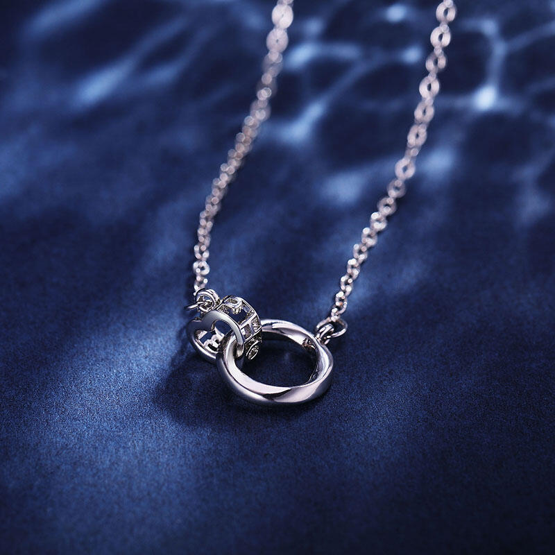 Jeulia "Moment" Personalized Sterling Silver Necklace