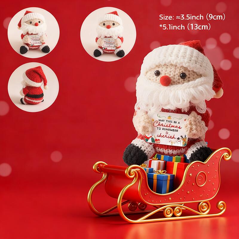 Handgefertigte Häkelkartoffel-Puppe mit positiver Energie lustiges Geschenk zu Weihnachten