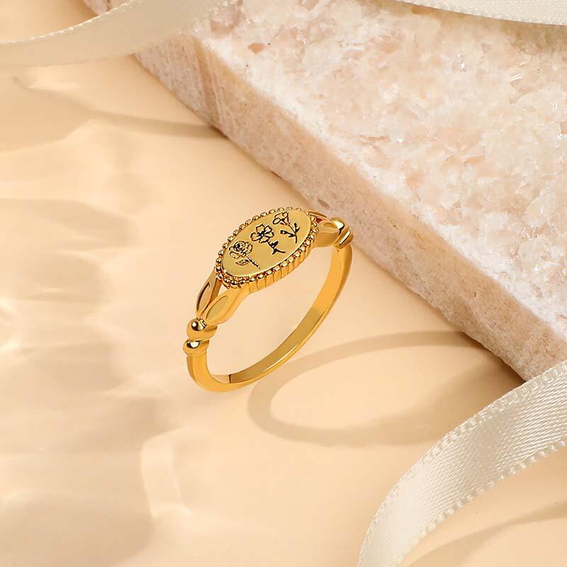 カスタマイズ 誕生花 リング