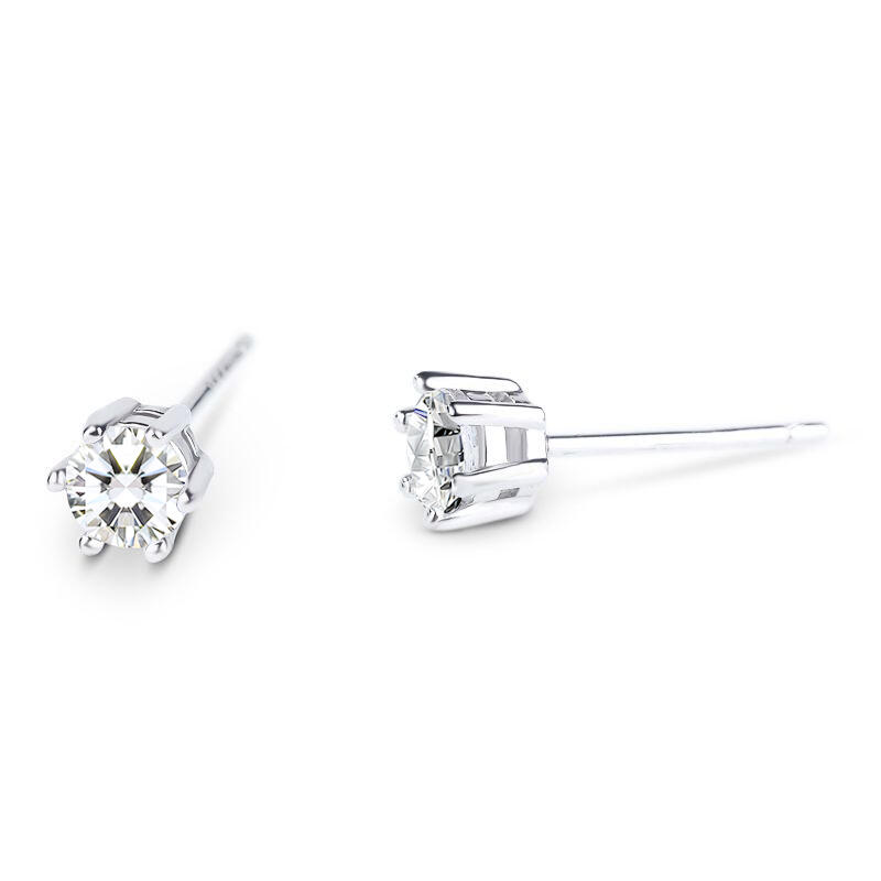 Jeulia Simple Crown  Sterling Silver Stud Earrings