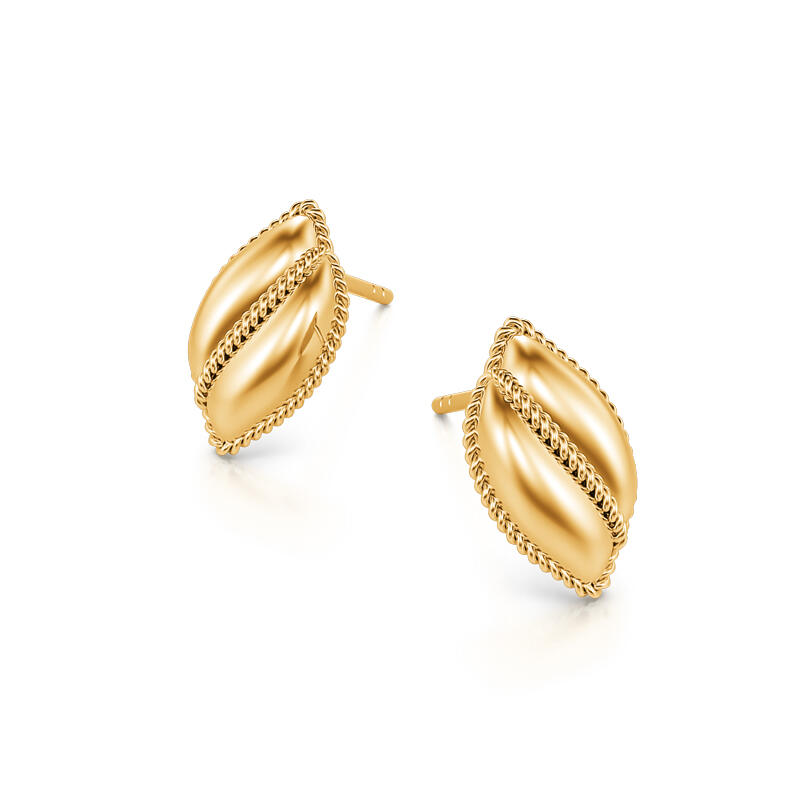 Jeulia Shell Shape Sterling Silver Stud Earrings