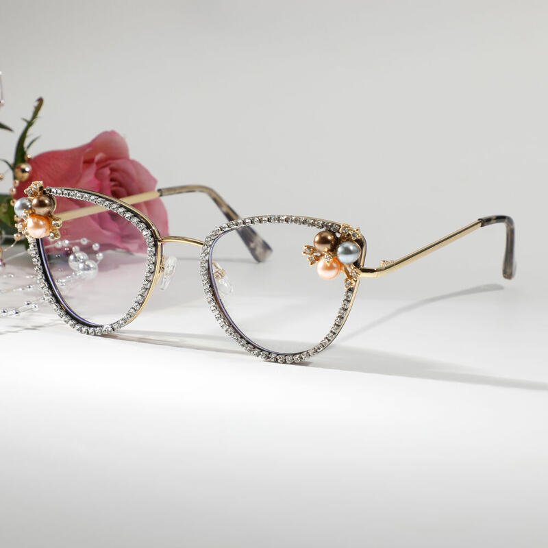 Rivera Cat Eye Leopard Glasses