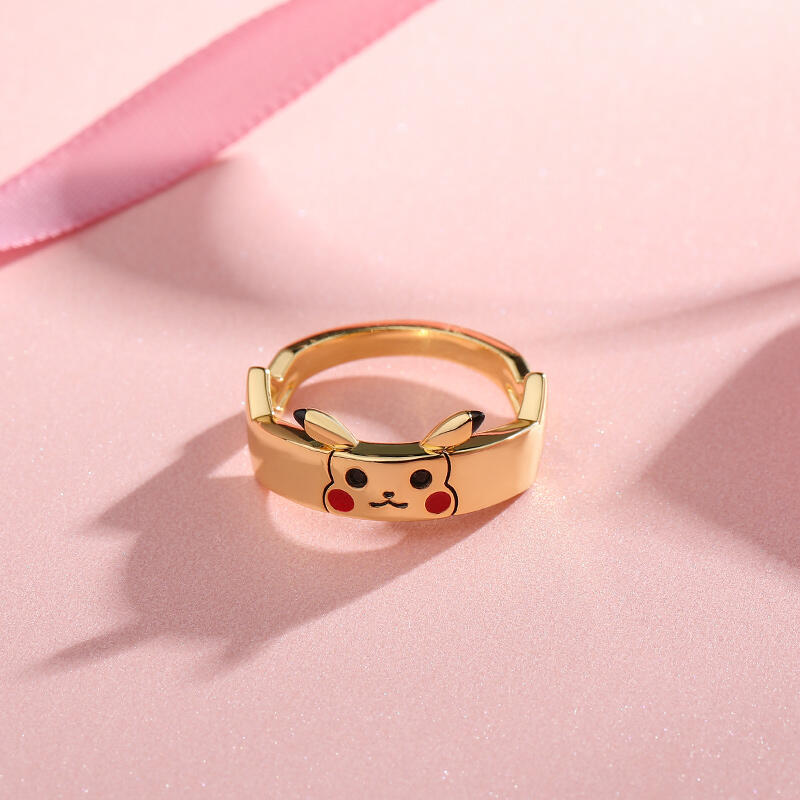 Jeulia "I Choose You" Cute Design Sterling Silver Women's Band