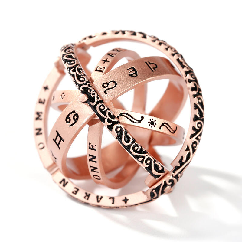 Jeulia Astronomical Sphere Sterling Silver Ring (With A Free Chain)