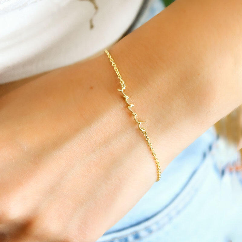 名前 ネーム ブレスレット オリジナル - Drawelry.jp