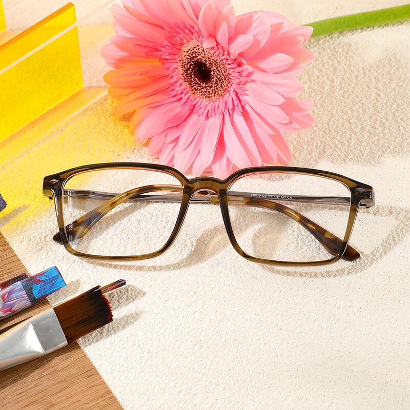 Occhiali da Vista Hamil Rettangolare Marrone 