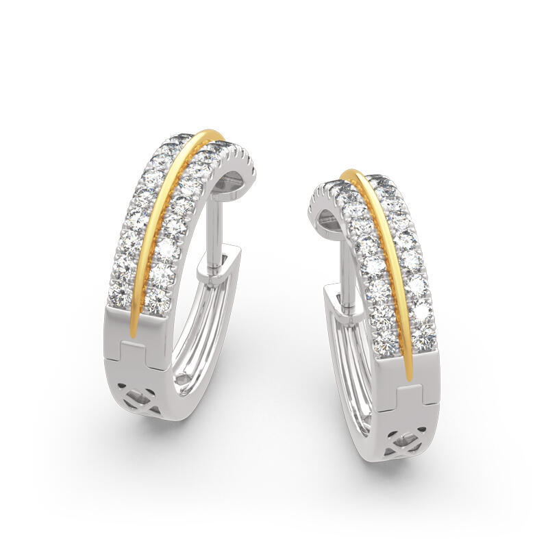 Jeulia Classic Sterling Silver Hoop Earrings