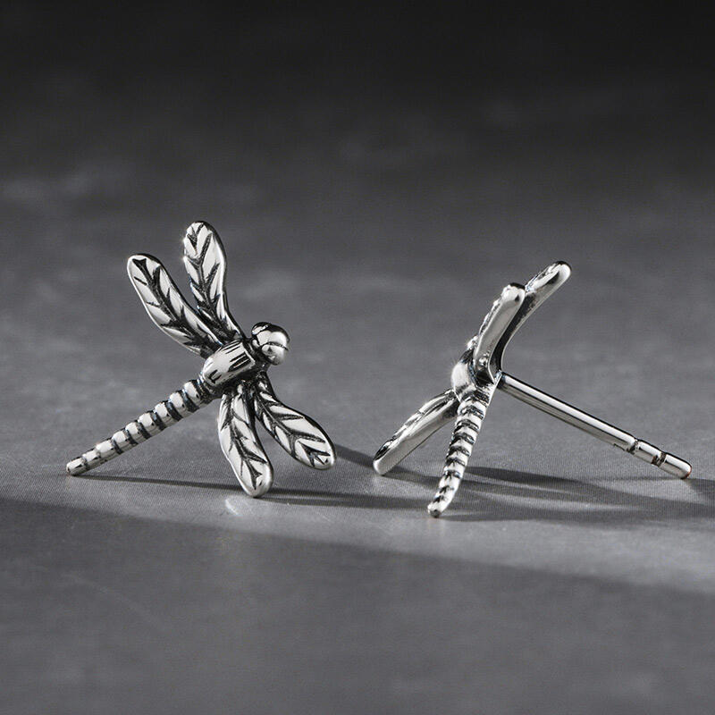 Jeulia Orecchini a Forma di Libellula in Argento Sterling