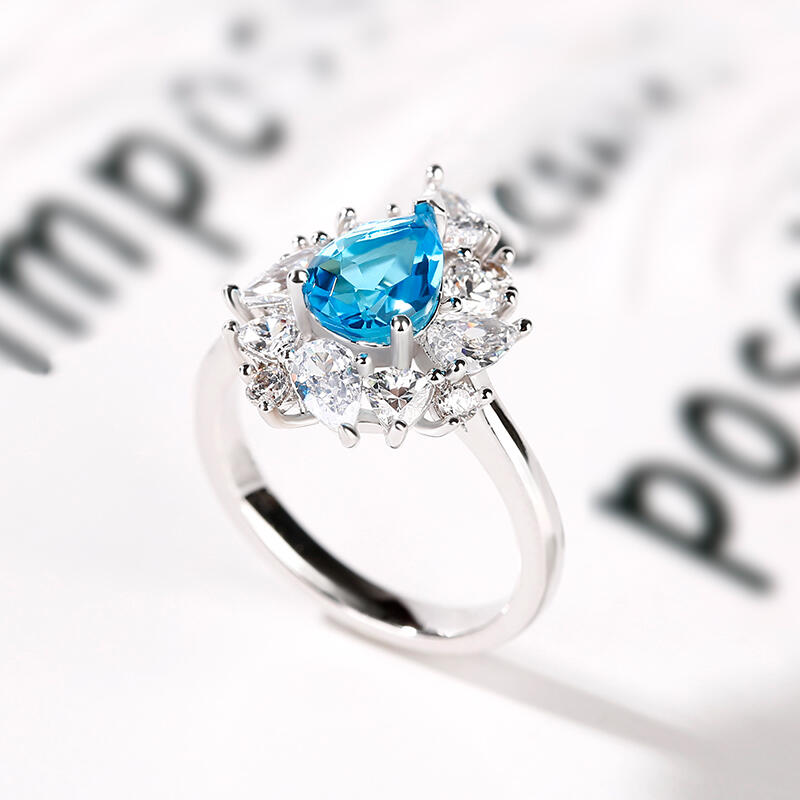 Jeulia "Love is in the Air" Sterling Silver Ring