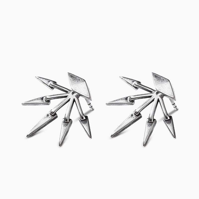 Jeulia "It's Cool" Unique Sterling Silver Earrings