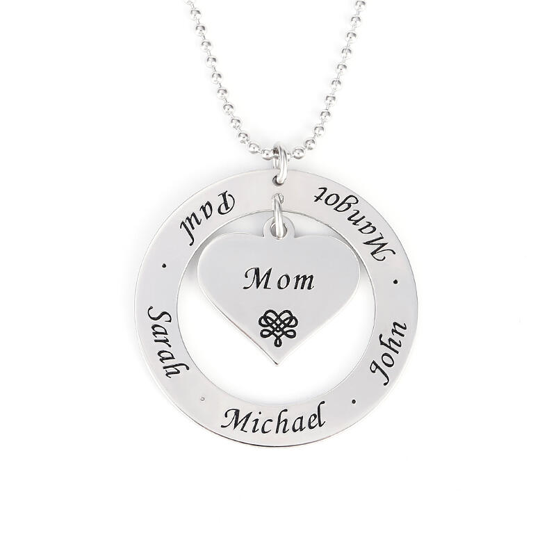 Jeulia Graviert Sterling Silber Halskette