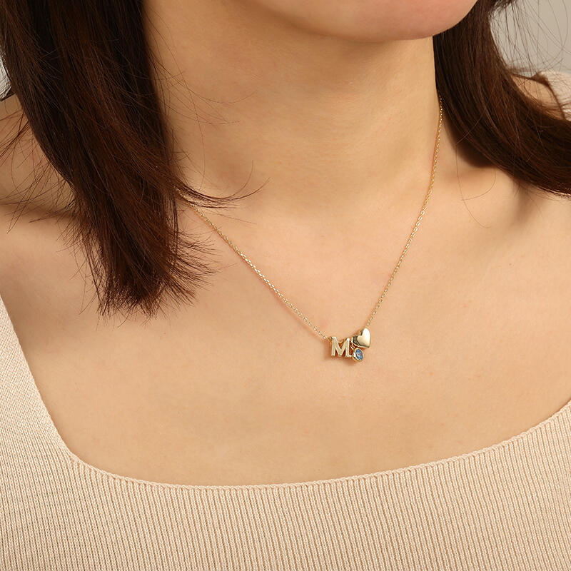 "Affection Always" Personalized Initial Necklace