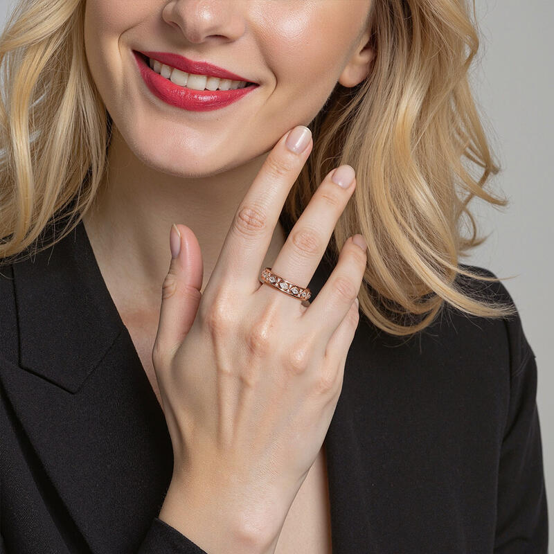 "Happy Beginning" Eternity Wedding Ring