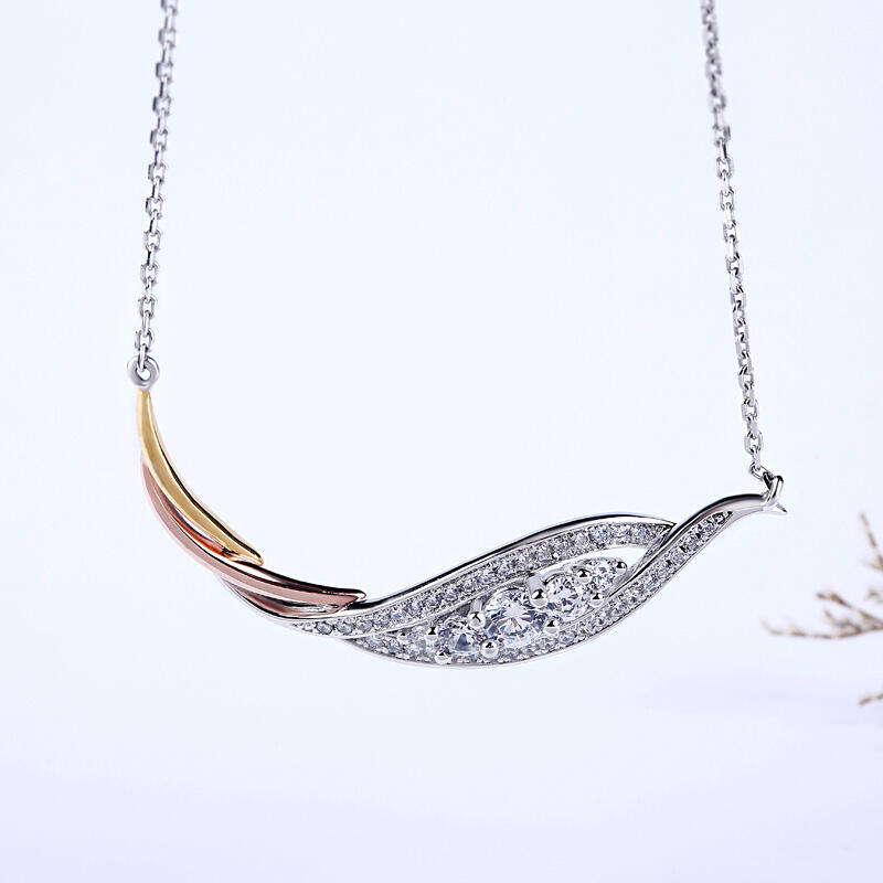 Jeulia Fancy Tri-Tone Necklace