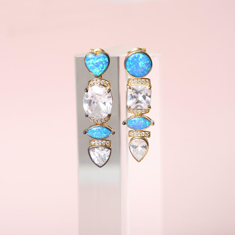 Jeulia Twinkle Twinkle Opal Earrings