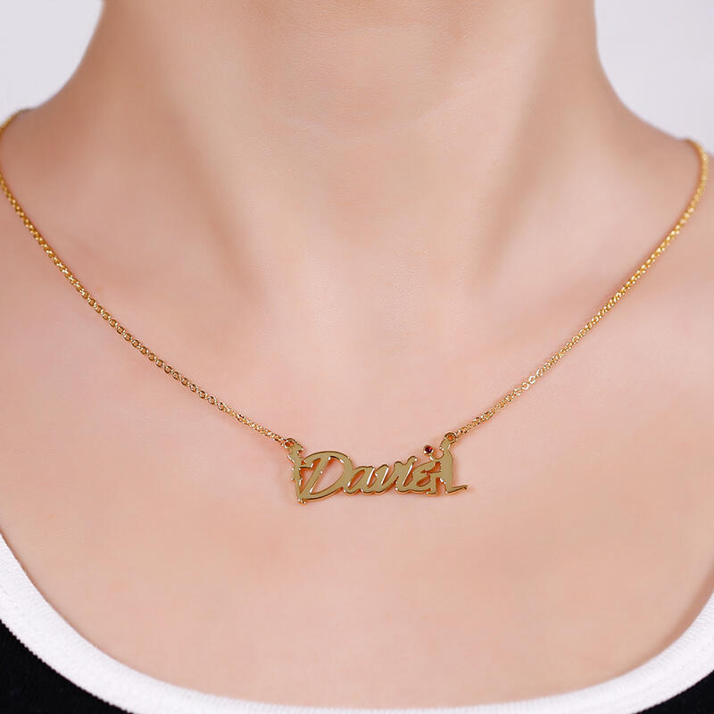 Jeulia "Will You Marry Me" Personalized Sterling Silver Name Necklace