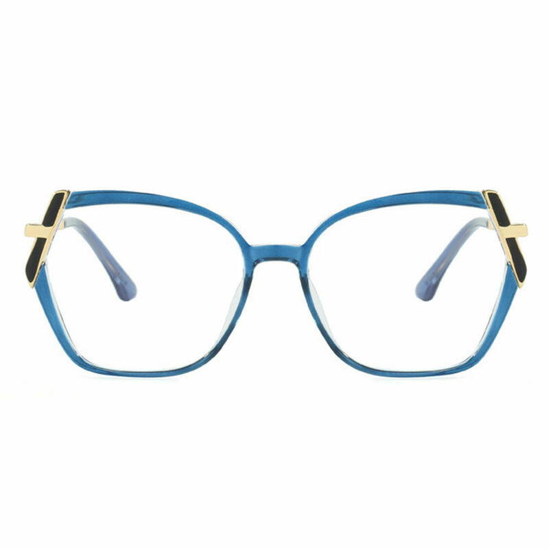 Macaula Cat Eye Blue Glasses