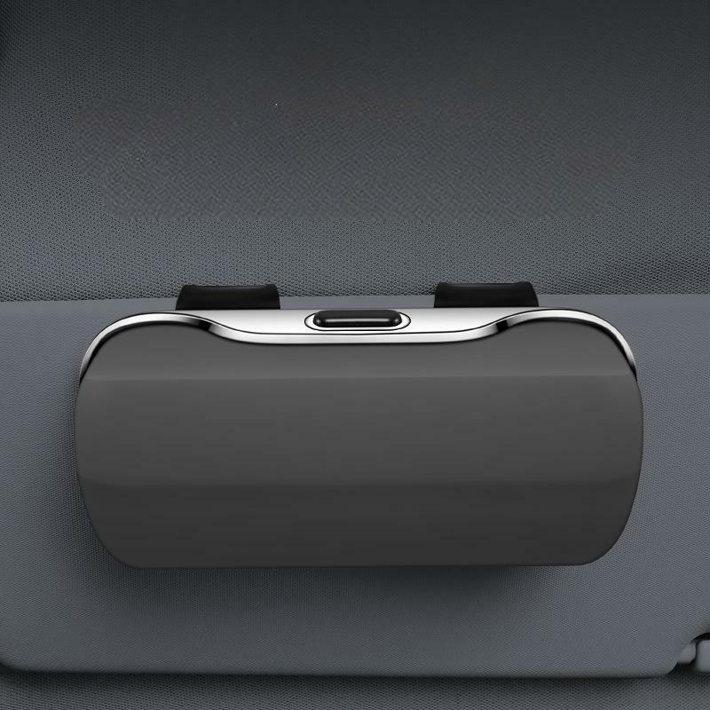 Personalized Car Sunglasses Case Multifunctional Glasses Case Sun Visor Clip Storage Box for Men