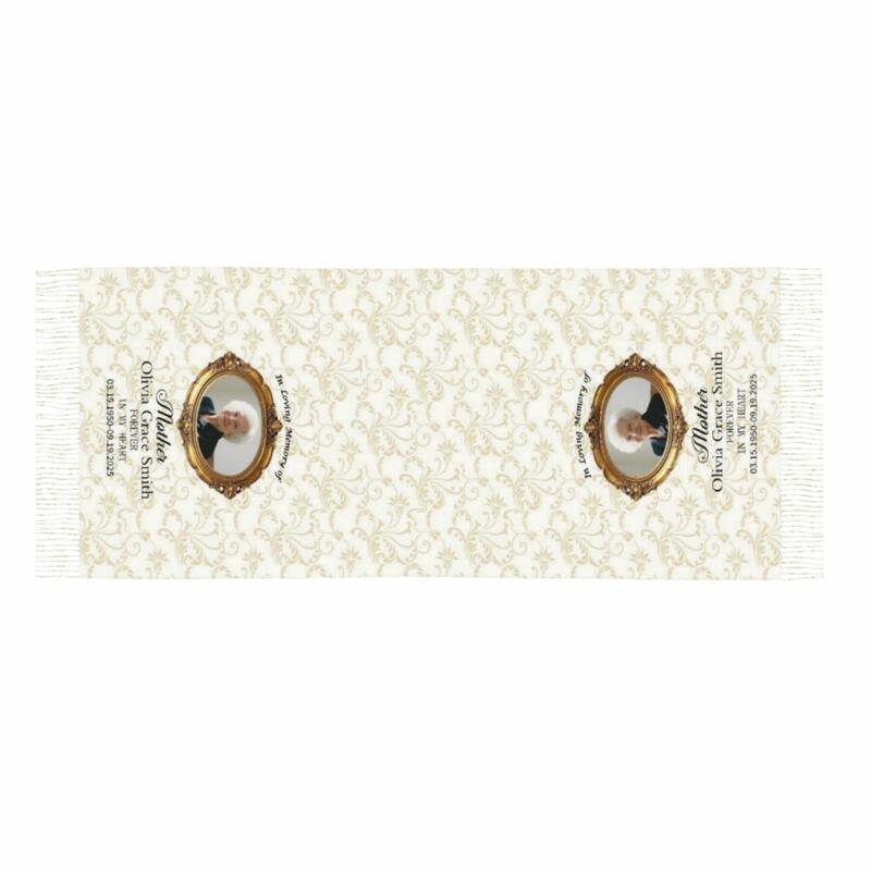 Custom Scarf with Photo of Grandma as a Souvenir Gift for Warm Memories for Christmas