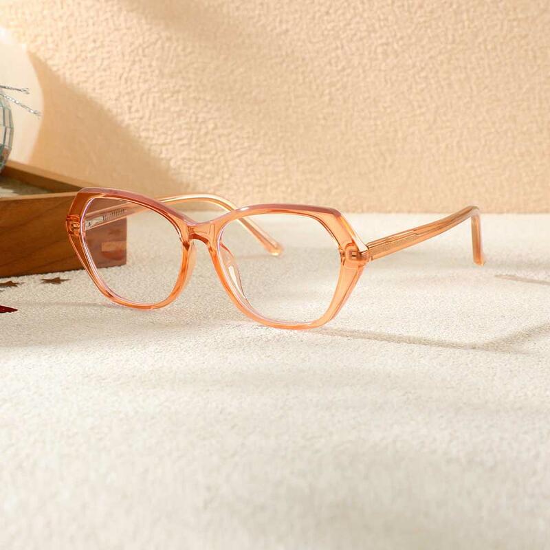 Occhiali da Vista Eddie Cat Eye Champagne 