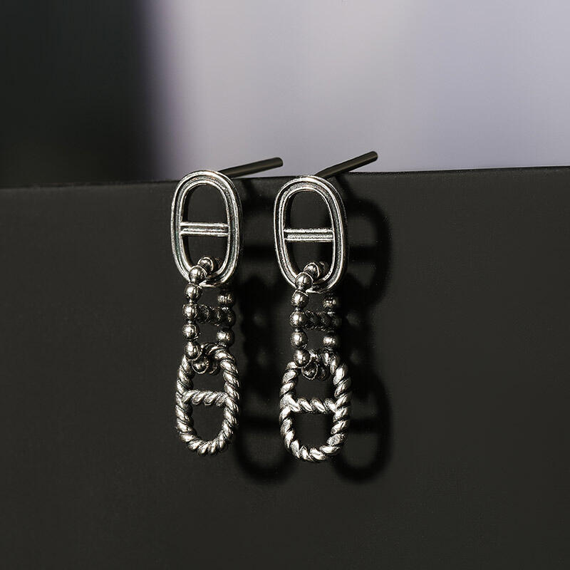 Jeulia "Intertwined Fate" Sterling Silver Earrings