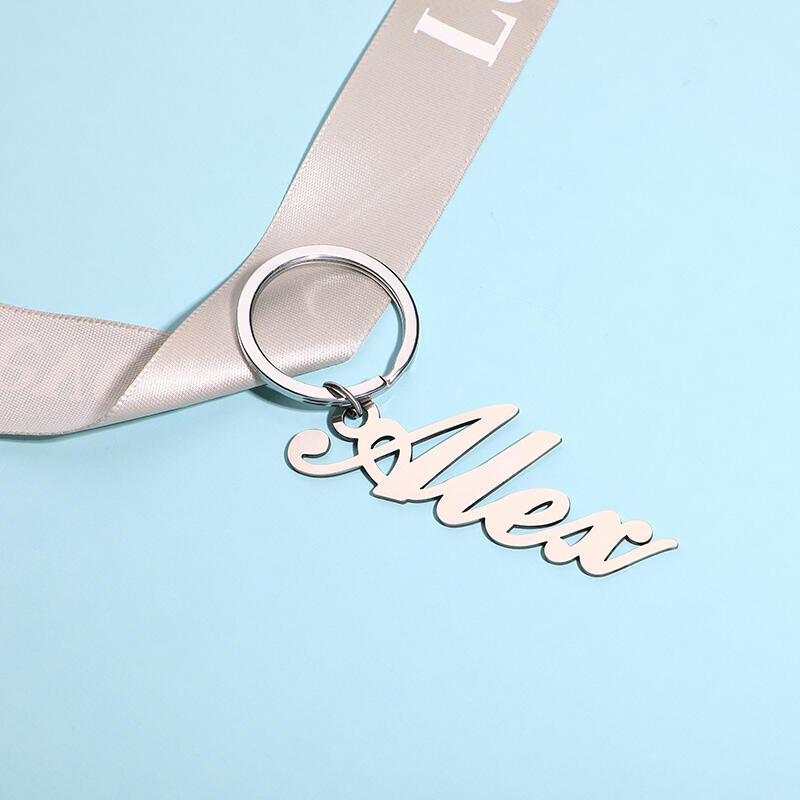 シンプル ネーム メッセージ キーホルダー