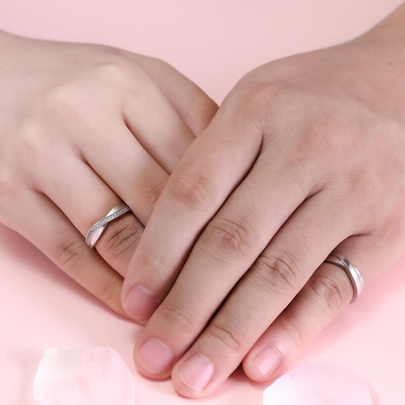 Jeulia Bague Elégante Solitaire Populaire en Argent Sterling Alliance pour Femmes