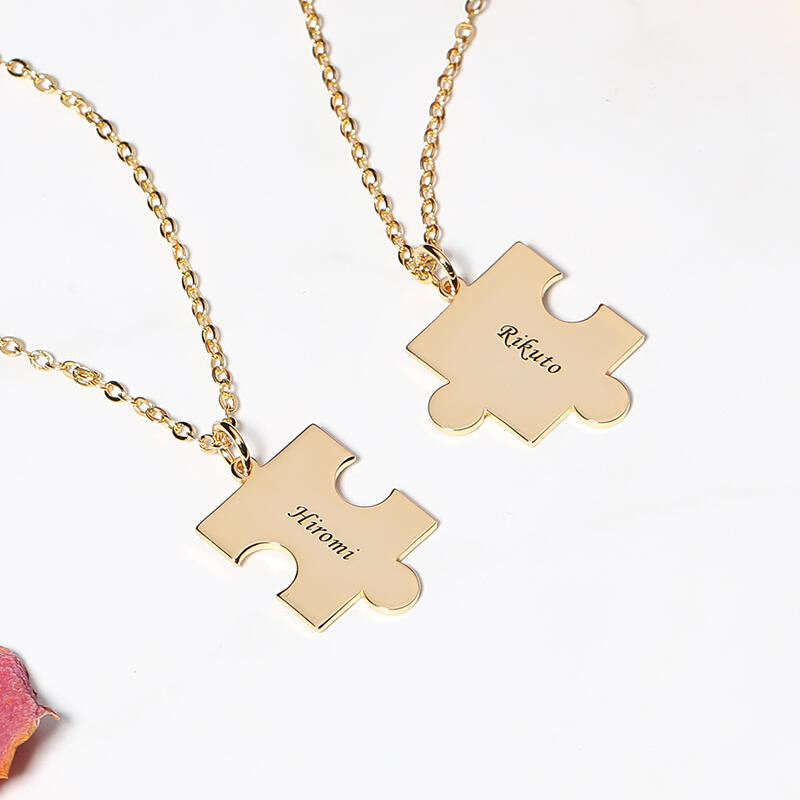 パズル ネーム 刻印 ネックレス