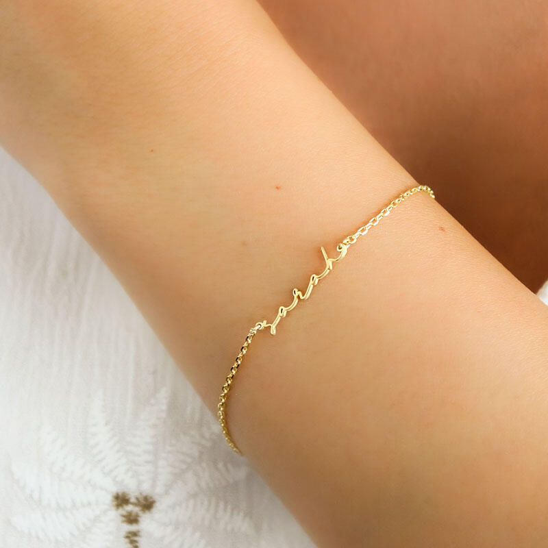 名前 ネーム ブレスレット オリジナル - Drawelry.jp