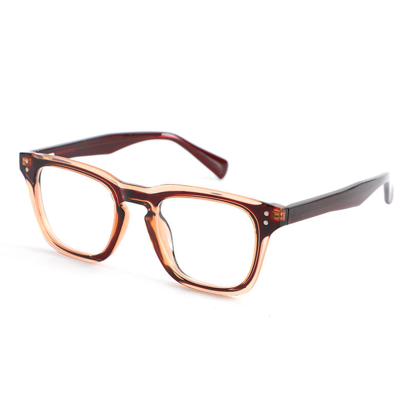 Nahum Quadratische Braune Brille