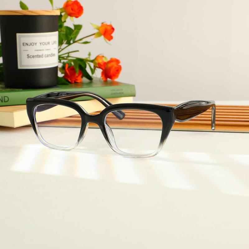 Occhiali da Vista Stevenson Cat Eye Nero Chiaro 