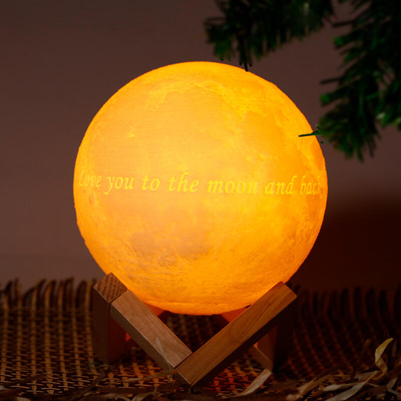 Touchez 2 Couleurs-Lampe Lune Photo,Lampe Photo 3D Personnalisée(10cm-20cm)