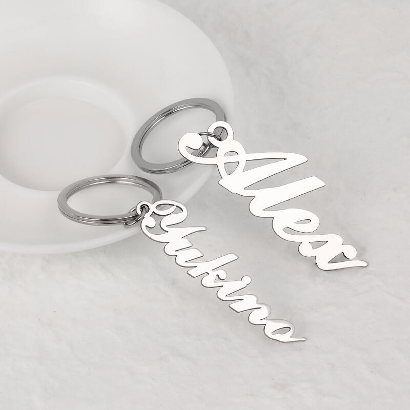 シンプル ネーム メッセージ キーホルダー