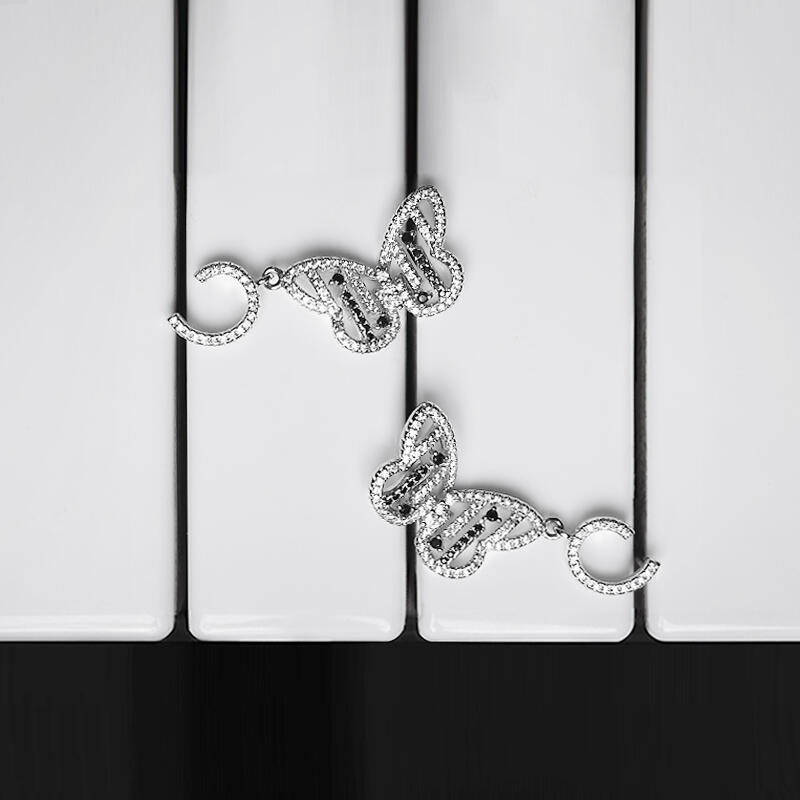 Jeulia "Be Free" Butterfly Shaped Sterling Silver Earrings