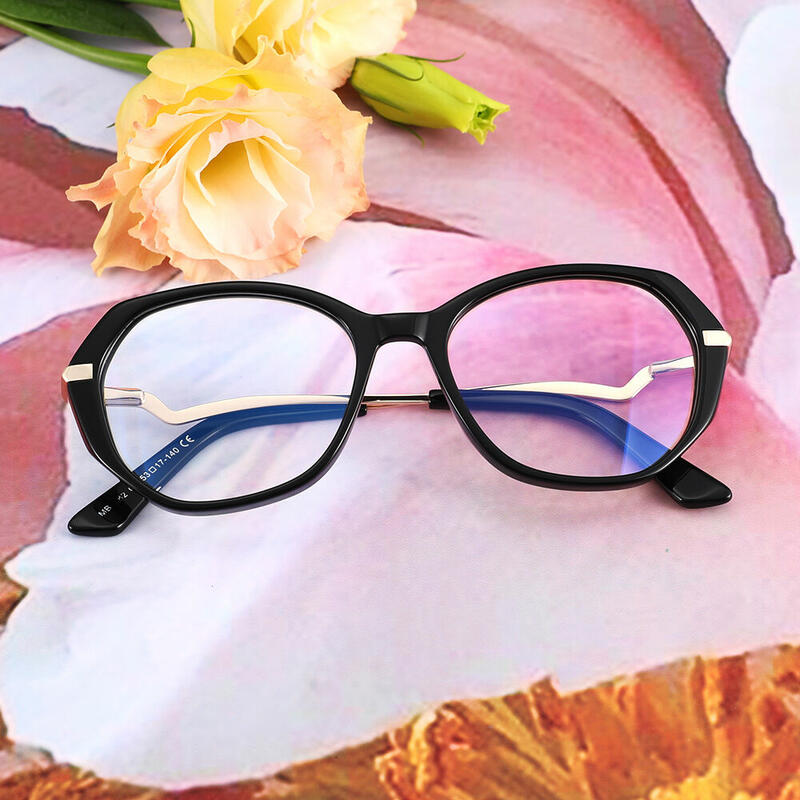 Nina Cat Eye Black Glasses