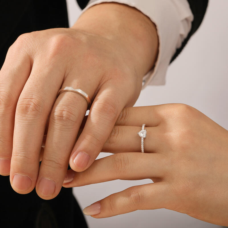 Jeulia Brushed Finish Custom Men's Wedding Band