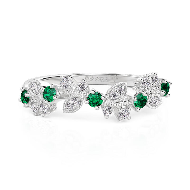 Jeulia Botanical Elements Custom Birthstone Ring