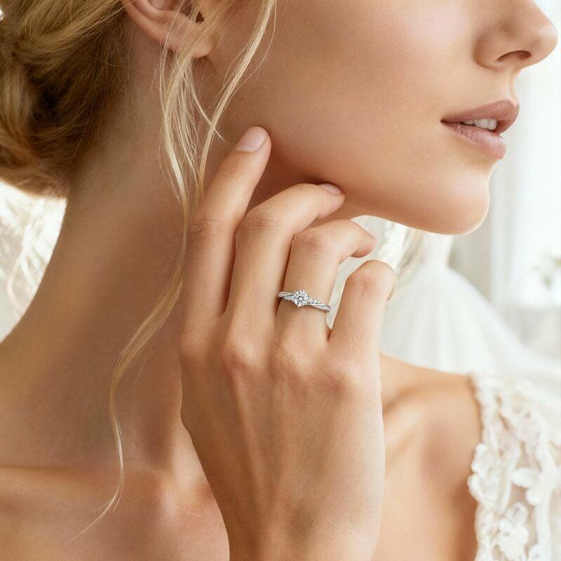 Simple Pave Promise Ring