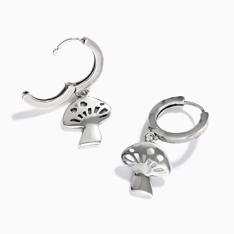 Jeulia "Mushroom" Sterling Silver Earrings