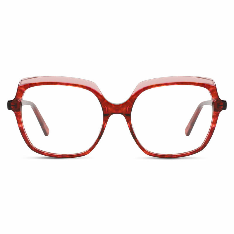 Hein Square Red Glasses