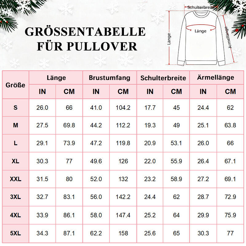 Personalisierter hässliche Weihnachtspullover Unisex Individuelles Design für Kinder Optionale Verzierungen Lustiges Weihnachtsgeschenk für den lieben Papa