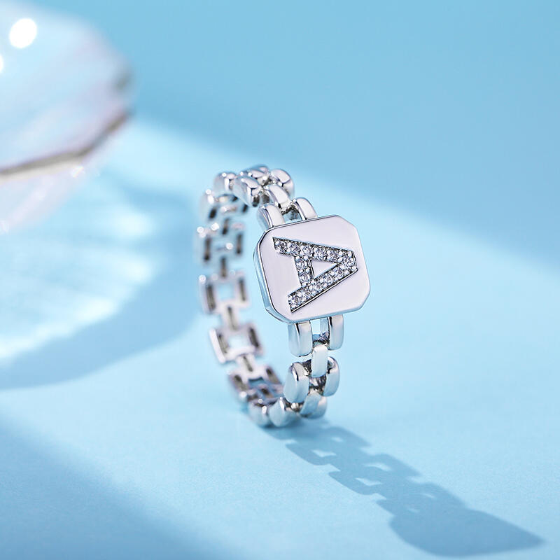 Jeulia "Born To Be Yours" Personalized Sterling Silver Ring