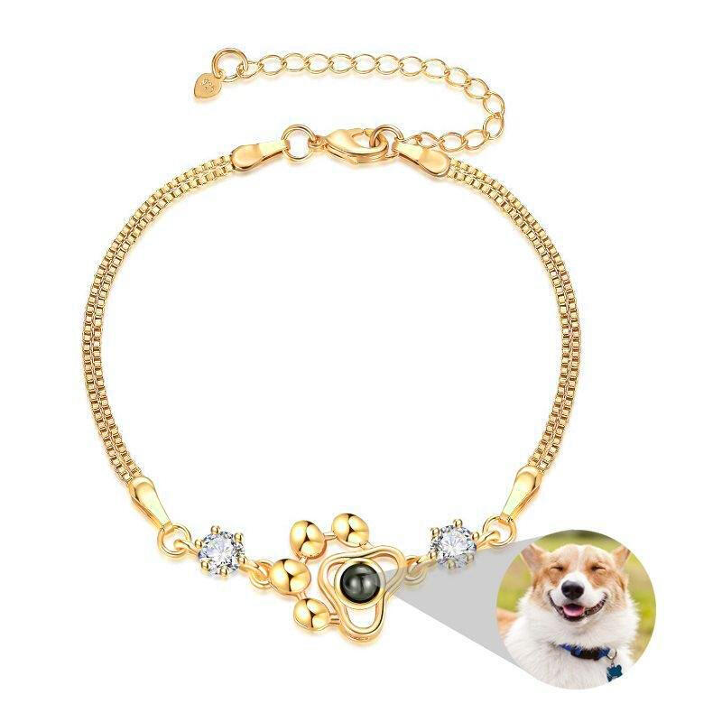 Personalized Photo Projection Bracelet-Paw