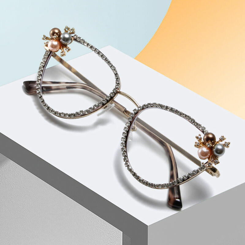 Rivera Cat Eye Leopard Glasses