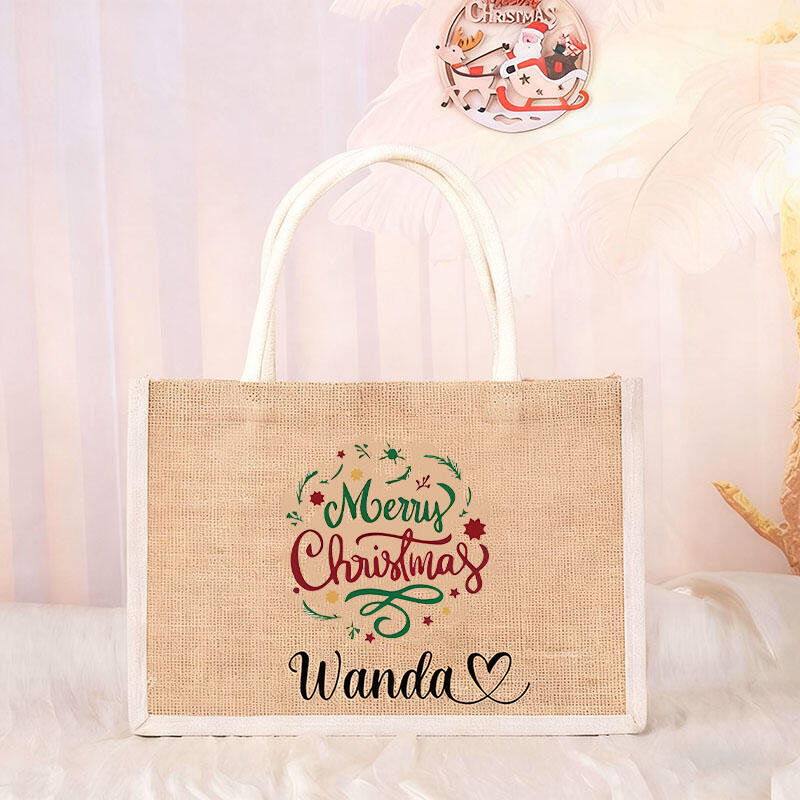 Personalized Name Christmas Gift Bag Creative Design Perfect Gift for Friends