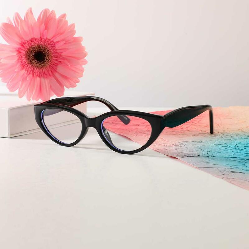 Occhiali da Vista Everley Cat Eye Nero 