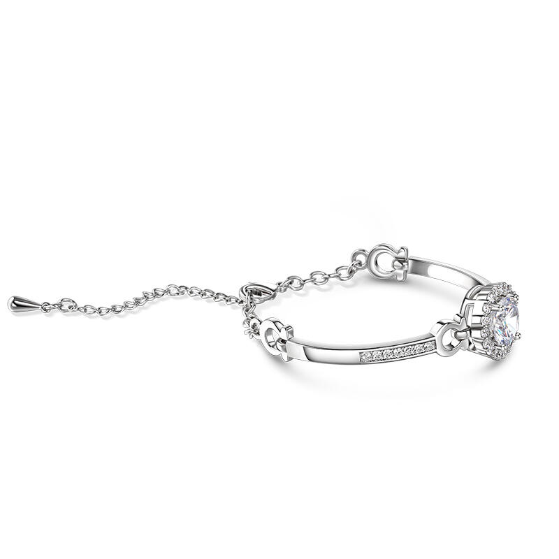 Jeulia Classic Halo Design Bracelet